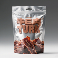 Sachet Doypack Personnalisé Jetable en Mylar Sous Vide avec Fermeture Zip, Impression Flexo PE pour Emballage de Bœuf Séché et Chips de Pomme de Terre