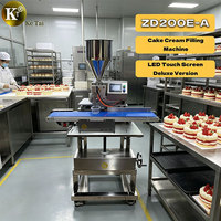 Machine à injecter la crème pour gâteaux ZD200E-A avec écran tactile LED et fonction d'aspiration automatique, équipement pour la production de crème glacée et de cupcakes