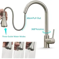 Capteur de retrait 360 rotation automatique économie d'eau robinet intelligent capteur cuisine capteur automatique robinet