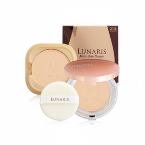 Lunaris No.21 Twincake Makeup Powder 9g Korean Kbeauty Sebum Control MSDS Certified Soft <b>Smooth</b> Silk Finish Perfect Finish - Product Image 2