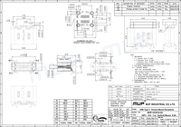 Conector USB C Hembra de 16 Pines para Montaje Vertical en PCB, con Altura de 6.5 mm, para Cargador y Transferencia de Datos