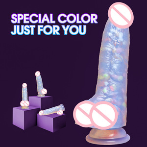 Dildo Realista de Silicona Fluorescente que Brilla en la Oscuridad, Juguete Sexual Suave y Realista para Mujeres - Product Image 5