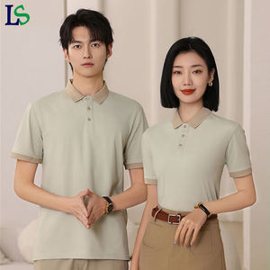 Venta al por mayor de <span class=keywords><strong>poli</strong></span>éster transpirable clásico liso Polo camiseta logotipo personalizado ropa de trabajo de manga corta Polo con entrega rápida - Product Image 6