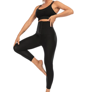 Pantalon de sauna amincissant, effet transpiration intense, avec revêtement, short de sport, leggings de fitness pour l'entraînement et la gym - Product Image 4