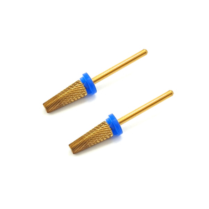 Foret à ongles en carbure M+XXF 5 en 1, revêtement en titane, pour droitier, tige 3/32, pour un retrait rapide de l'acrylique - Product Image 3