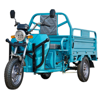 Tricycle utilitaire électrique pliable à trois roues avec cabine et benne basculante pour l'agriculture, capacité 1000 kg, OEM