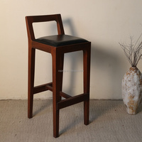 Tabourets de bar en bois écologiques, mobilier commercial pour hôtel, villa, bar à domicile, design contemporain durable et robuste, garantie 10 ans