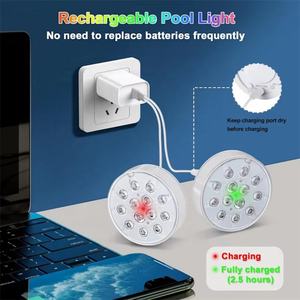 Nuevas Luces Sumergibles para Piscina LED RGB de 16 Colores de Alta Calidad, Recargables por USB, IP68, con Control Remoto RF para Barco - Product Image 6