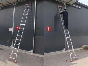 Escalera portátil de aleación de aluminio grueso de alta calidad a buen precio, ahorro de espacio para interiores, <span class=keywords><strong>pequeñas</strong></span> <span class=keywords><strong>escaleras</strong></span> gigantes versátiles para el hogar - Product Image 4