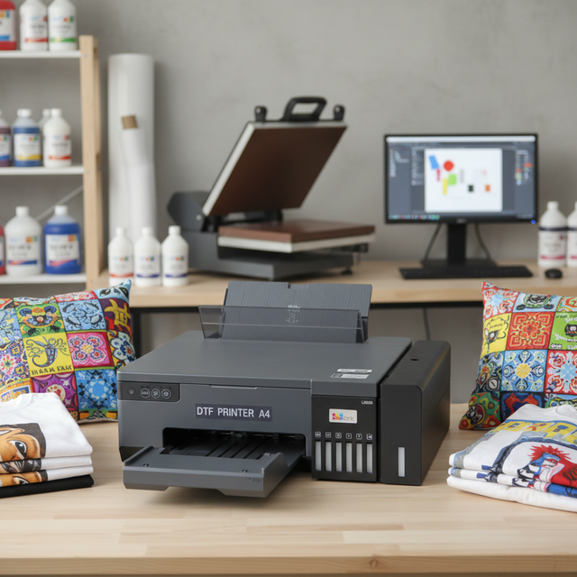 Myoung Automatic 2400dpi A4 Inkjet Printer XP600 DTF Printing Machine for L8050/L8058 5 White Ink Colors 1 Year Warranty New