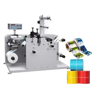 High efficiency Label Slitting Rewinder with die-cutting paper folding Machine