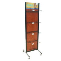 Présentoir double face autoportant pour pantoufles Flip Flop présentoirs en métal pour chaussures suspendues pour magasin de détail