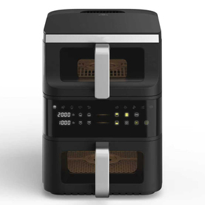 10 <span class=keywords><strong>litros</strong></span> 3,5 + 6.5L 2500W Dual Basket Digital Color pantalla táctil Smart Double Decker Stack Air Fryer - Product Image 1