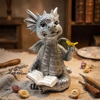 Figurines d'animaux de dessin animé en résine personnalisées, statue de dragon en polyrésine pour la décoration de la maison, cadeau pour enfants, jouet