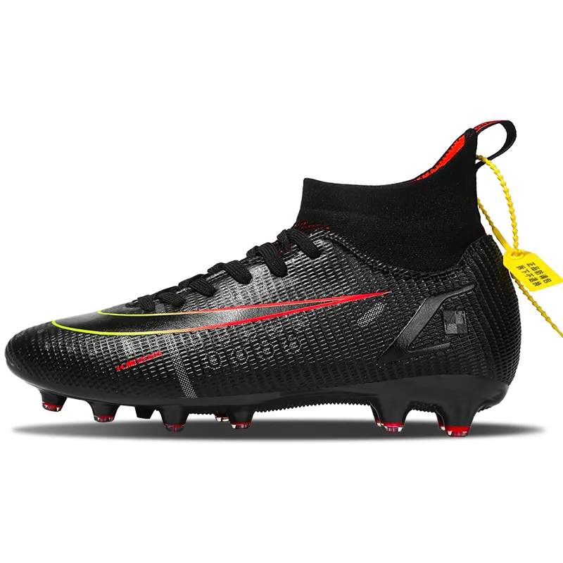 2022 Online Sale Men Kids Football Boots Leather Cleats Training Soccer Shoes
