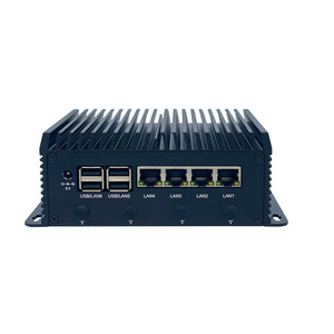 Нано-промышленный ПК с ОС Win10/Win11/Linux, четыре сетевых порта, 4 PoE, Intel i5-1235U, DDR5, HDMI, Type-C, безвентиляторный мини-ПК - Product Image 1