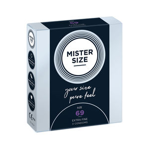 Condones Mister Size Ultrafinos, Sensación Pura y Segura, 69mm Extra Finos, <span class=keywords><strong>3</strong></span> Condones en Una <span class=keywords><strong>Caja</strong></span>, ¡Oferta! - Product Image 2