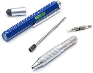 Stylo multifonction 6-en-1 personnalisé avec règle, tournevis, stylo à bille en métal multifonctionnel, gadget cadeau pour hommes, pères et maris - Product Image 4