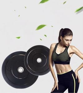 แผ่นน้ำหนักยางกันกระแทกสำหรับยกน้ำหนัก UC <span class=keywords><strong>UNIQ</strong></span> สำหรับการแข่งขันฟิตเนส ชุดแผ่นน้ำหนัก LBS สำหรับบาร์เบล - Product Image 4