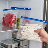 Sachet refermable robuste et élastique en LDPE biodégradable de qualité alimentaire, résistant à l'humidité, avec fermeture coulissante personnalisée pour aliments pour animaux, collations et usage domestique