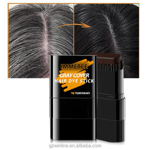 Bâton de <span class=keywords><strong>coloration</strong></span> capillaire <span class=keywords><strong>temporaire</strong></span> gris 15g pour retouche des racines, couvrance instantanée des cheveux gris, résistant à l'eau, marque privée - Product Image 2