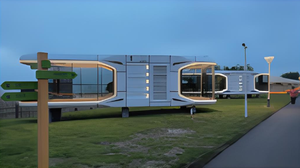 Casa <span class=keywords><strong>de</strong></span> cápsulas Volferda prefabricada <span class=keywords><strong>de</strong></span> lujo para exteriores, insonorizada, transpirable, moderna, <span class=keywords><strong>de</strong></span> visión amplia, cápsula espacial para el hogar - Product Image 4