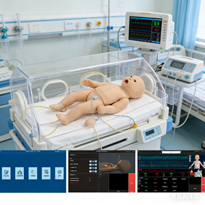 Mannequin de simulation avancé ZHIZAO pour les soins des tubes endotrachéaux en réanimation infantile, version sans fil avec appairage Bluetooth - Product Image 4