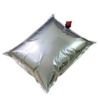 Sac souple personnalisé 3L 5L avec valve pour emballage aseptique métallisé pour lait, vin et huile d'olive