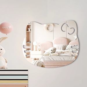 Miroir Souple Décoratif Personnalisé Auto-adhésif en Acrylique pour Chambre d'Enfant, Miroir Mural HD Adhésif DIY pour la Maison - Product Image 6