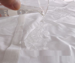 Kain katun Polyester Terry 80/20 Terry bantalan tahan air bantalan kasur belakang tidak licin dengan 4 sisi bantalan pita elastis - Product Image 3