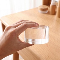 Support de présentation de bijoux et de parfums classique écologique, bloc acrylique solide en forme de cube
