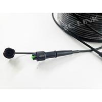 Extension étanche Mini SC Connecteurs renforcés FTTA 3mm-5mm fibre optique Cordon de raccordement extérieur