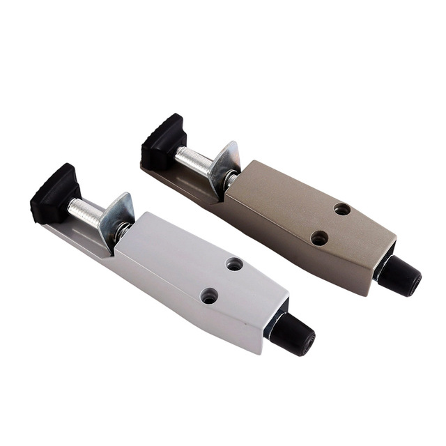 Easehome Aluminum Alloy Iron Foot-Operated Invisible Anti-Collision Wall-Mounted Door Stopper Modern Design Prevents Door