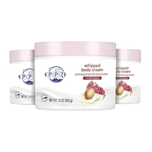 OEM Vegan Shea Body Butter Cream Moisturizer Skin Lightening at home beauty product Organic Whipped Body cream