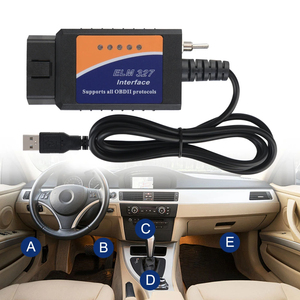 <span class=keywords><strong>ELM327</strong></span> <span class=keywords><strong>USB</strong></span> V1.5 Câble de diagnostic de voiture Scanner OBD2 avec MS-CAN HS-CAN La puce PIC18F25K80 prend en charge la plupart des protocoles OBDII FORscan - Product Image 5