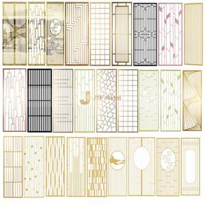 Divisor de Habitaciones para Hotel o Restaurante, de Acero Inoxidable LL81, Cristal Transparente, Diseño Esmerilado, Personalizable - Product Image 6