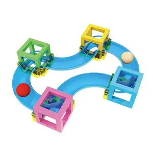 Rompecabezas DIY para adultos, embudo brillante, juego de bloques de canicas, Material plástico ABS PC para carreras de construcción, juguete de construcción educativo - Product Image 1