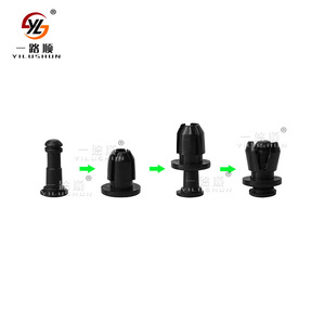 Clips de fixation du cache-radiateur du pare-chocs avant Yilushun 90657-SB0-003B46 pour Honda Accord Acura Civic PA66 Noir - Product Image 4