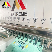 Machine à broder les t-shirts multi-aiguilles à 4 têtes, haute pression, plate, informatisée, automatique, 1200 tr/min, pour usage domestique, nouvelle vente au détail