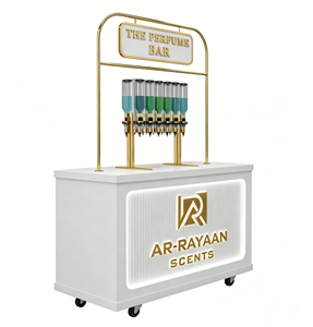 Présentoir de Luxe pour Parfums – Chariot Métallique Démontable pour Kiosque Commercial - Product Image 5