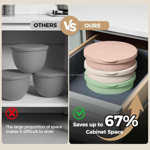 Revêtements de bol en silicone pliables pour batteur sur socle inclinable <span class=keywords><strong>KitchenAid</strong></span> 4,5/5QT, qualité alimentaire, réutilisables - Product Image 5