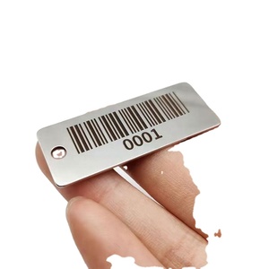 Etiquetas Rectangulares de Acero Inoxidable Personalizadas con Dos Orificios para Grabado, Placas en Blanco para Estampado Personalizado, Regalo Perfecto - Product Image 2