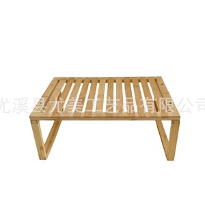 Simple bamboo single-layer <b>shoe</b> rack, suitable for home use, doorways, and dormitories. Manufacturer of bamboo <b>storage</b> shelves. - Product Image 3