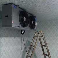 Refroidisseur d'air à évaporation en acier inoxydable de haute qualité avec 2 ventilateurs DL DJ DD pour entrepôt frigorifique, provenant d'un fournisseur fiable