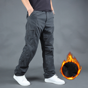 PASUXI nuovo popolare autunno inverno <span class=keywords><strong>pantaloni</strong></span> <span class=keywords><strong>Cargo</strong></span> da <span class=keywords><strong>uomo</strong></span> a gamba dritta <span class=keywords><strong>pantaloni</strong></span> di tuta in pile spessi <span class=keywords><strong>pantaloni</strong></span> con tasca laterale <span class=keywords><strong>pantaloni</strong></span> da <span class=keywords><strong>uomo</strong></span> - Product Image 2