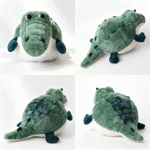 Nuovo Arrivo: Peluche Ricamato a Forma di Coccodrillo Divertente e Pesce Puffer Arrabbiato, Cuscino Super Carino e Morbido per Bambini, Antistress in Cotone PP - Product Image 5