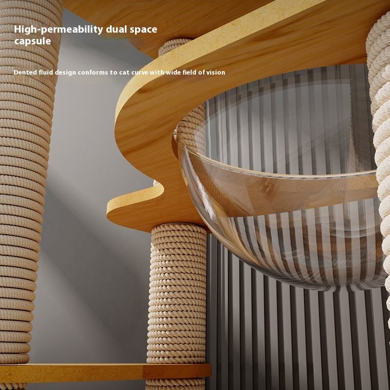 Modern Integrated Multi-Cat Nest Factory Direct Wood Cat Climbing Rack ...