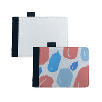 Carnet de voyage, agenda, portefeuille en cuir et toile, petit format, vierge, pour sublimation et impression par transfert thermique, DIY