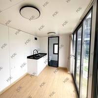 Maison de vacances modulaire, maison de ville, Casa, conteneur Van 20 pieds Pod avec salle de bain, bureau, hôtels touristiques