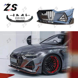 Pare-chocs de voiture à lèvre avant en Fiber de carbone ZS pour Audi <span class=keywords><strong>A7</strong></span> C8 Kits de carrosserie RS7 <span class=keywords><strong>ABT</strong></span> modifiés pour Audi <span class=keywords><strong>A7</strong></span> Bodykit C8 2019-2024 mise à niveau - Product Image 3
